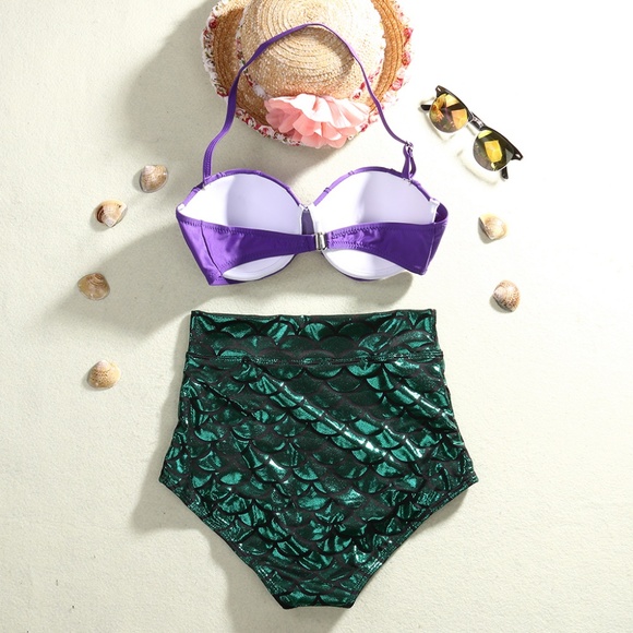 NEW Mermaid 2 pieces bikini swimsuit - Picture 4 of 5